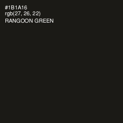 #1B1A16 - Rangoon Green Color Image